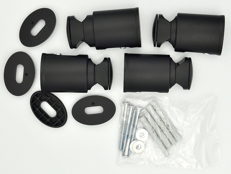 Törölközőszárító radiátor tartó, fekete